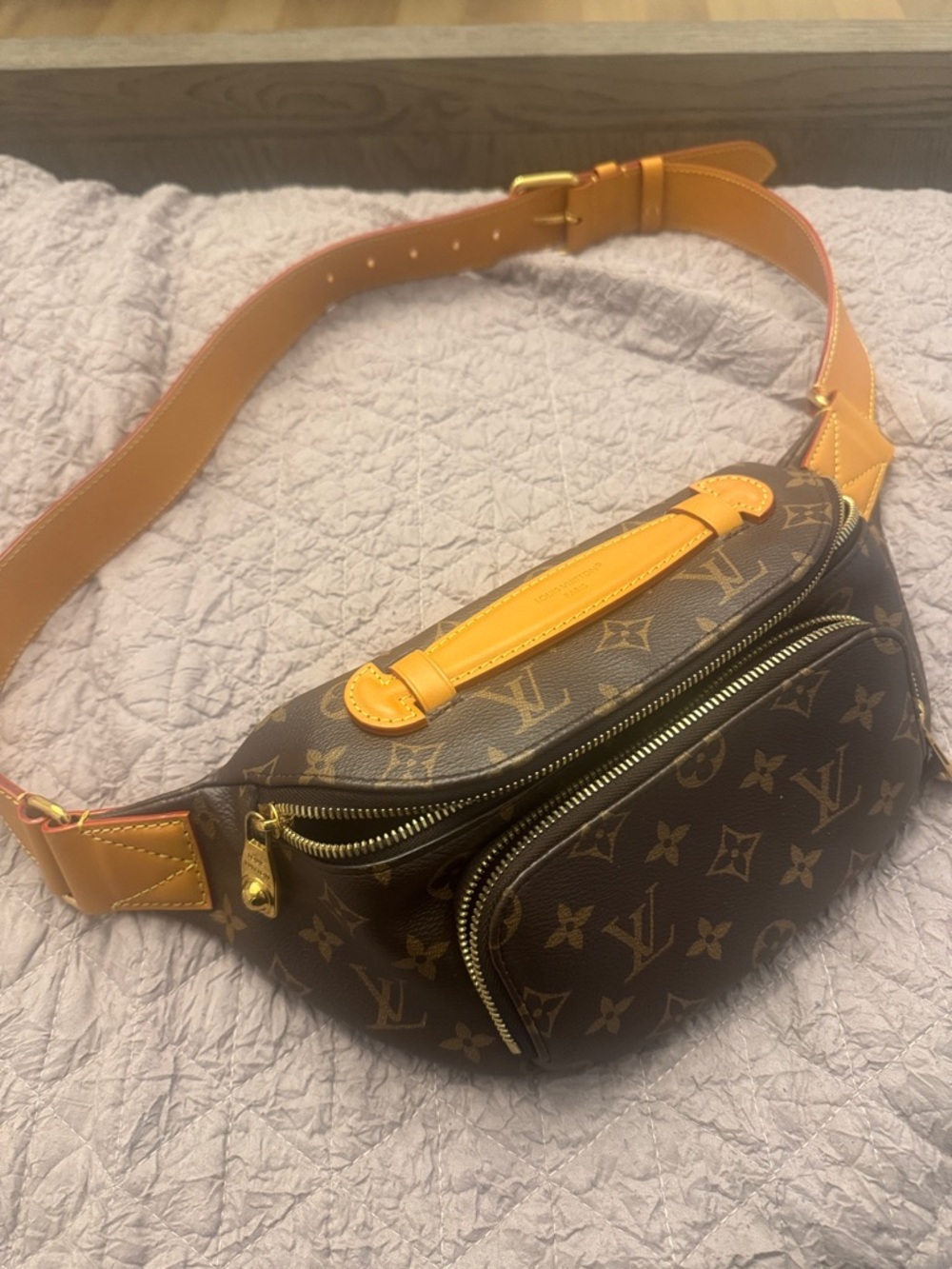 Louis Vuitton Monogram Canvas Brown and Tan Crossbody Belt Bag - Picture 1 of 1